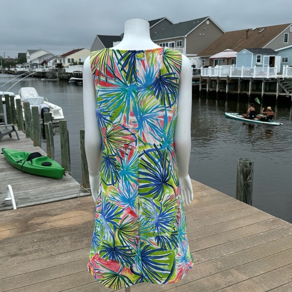 Ronni Nicole Blue and Green Sleeveless Sundress - Picture 2 of 7